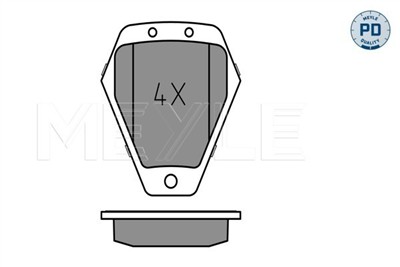 MEYLE 025 214 5218/PD Číslo výrobce: MBP0765PD. EAN: 4040074141601.