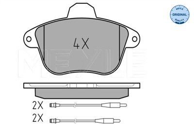 MEYLE 025 215 0717/W Číslo výrobce: MBP0148. EAN: 4040074155189.