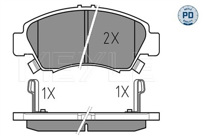 MEYLE 025 216 9715/PD Číslo výrobce: MBP1579PD. EAN: 4040074163641.