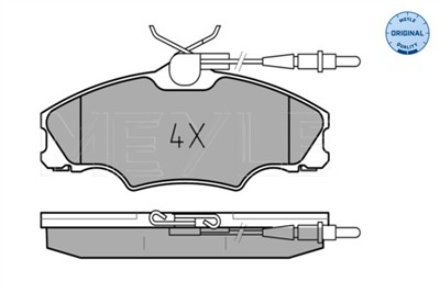 MEYLE 025 217 2419/W Číslo výrobce: MBP0189. EAN: 4040074082836.