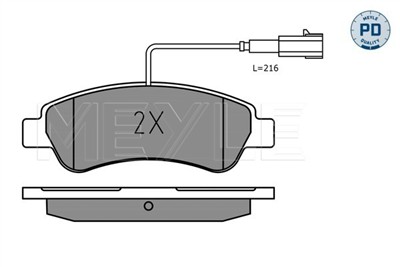 MEYLE 025 220 4119/PD Číslo výrobce: MBP1711PD. EAN: 4040074223819.
