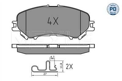 MEYLE 025 220 6518/PD Číslo výrobce: MBP1728PD. EAN: 4040074258125.