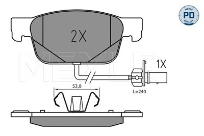 MEYLE 025 223 8317/PD Číslo výrobce: MBP1754PD. EAN: 4040074251027.