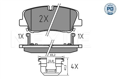 MEYLE 025 224 1817/PD Číslo výrobce: MBP1835PD. EAN: 4040074296288.