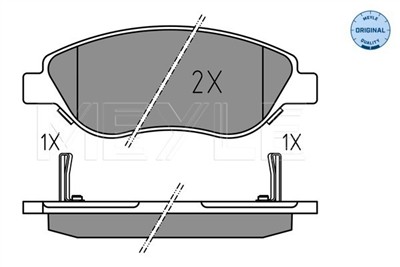 MEYLE 025 224 7619 Číslo výrobce: MBP1844. EAN: 4040074296660.