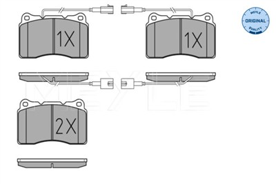 MEYLE 025 230 9216/W Číslo výrobce: MBP0259. EAN: 4040074538883.