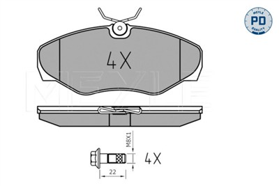 MEYLE 025 230 9918/PD Číslo výrobce: MBP0261PD. EAN: 4040074141410.
