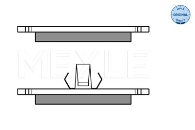 MEYLE 025 231 0315 Číslo výrobce: MBP0263. EAN: 4040074390405.