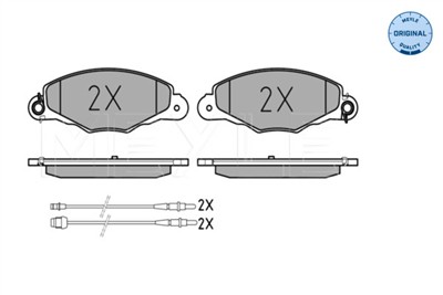MEYLE 025 231 3518/W Číslo výrobce: MBP0269. EAN: 4040074465349.