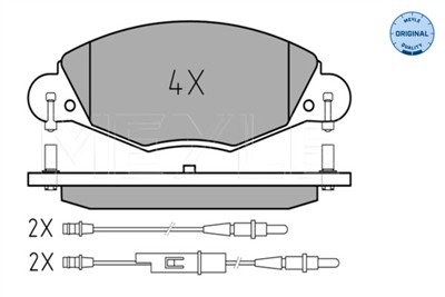MEYLE 025 232 7318 Číslo výrobce: MBP0306. EAN: 4040074463789.