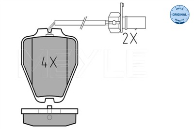 MEYLE 025 232 8017/W Číslo výrobce: MBP0310. EAN: 4040074430927.