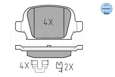 MEYLE 025 232 8414 Číslo výrobce: MBP0312. EAN: 4040074462942.