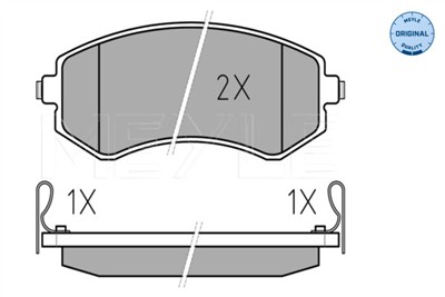 MEYLE 025 235 0216/W Číslo výrobce: MBP0362. EAN: 4040074075876.