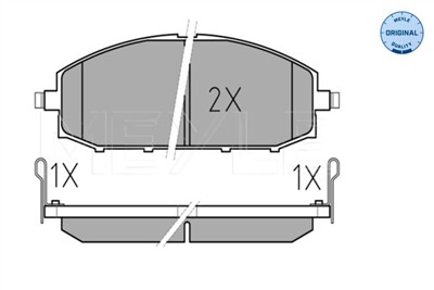MEYLE 025 236 1118/W Číslo výrobce: MBP0404. EAN: 4040074074176.