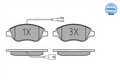 MEYLE 025 237 1218/W Číslo výrobce: MBP0427. EAN: 4040074533895.