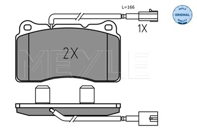 MEYLE 025 237 5716 Číslo výrobce: MBP1864. EAN: 4040074296844.