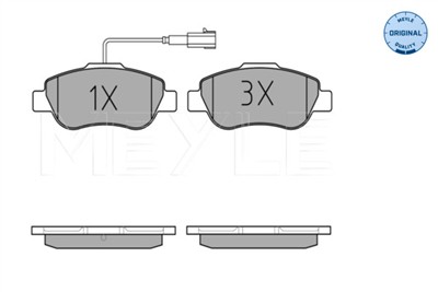 MEYLE 025 240 7218 Číslo výrobce: MBP0516. EAN: 4040074533260.