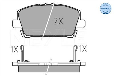 MEYLE 025 240 8717/W Číslo výrobce: MBP0521. EAN: 4040074074725.