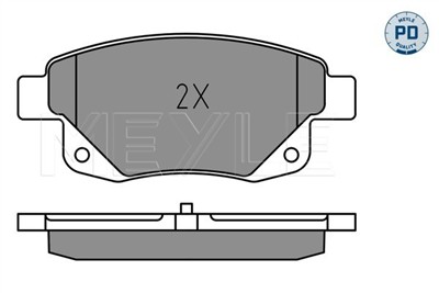 MEYLE 025 244 8617/PD Číslo výrobce: MBP0816PD. EAN: 4040074137390.