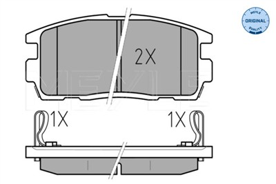 MEYLE 025 244 9815/W Číslo výrobce: MBP0610. EAN: 4040074073742.