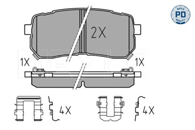 MEYLE 025 245 5915/PD Číslo výrobce: MBP2068PD.