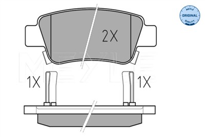 MEYLE 025 246 3516/W Číslo výrobce: MBP0644. EAN: 4040074074848.