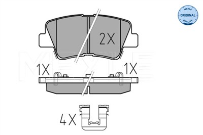MEYLE 025 253 3715/W Číslo výrobce: MBP0702. EAN: 4040074102442.