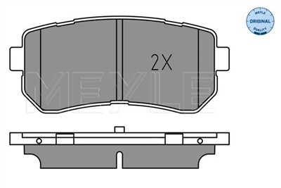 MEYLE 025 256 7716 Číslo výrobce: MBP1726. EAN: 4040074223727.
