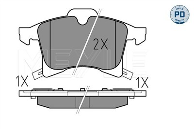 MEYLE 025 283 3219/PD Číslo výrobce: MBP0820PD. EAN: 4040074137291.