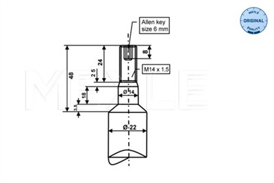 MEYLE 326 624 0007 Číslo výrobce: MSA0322. EAN: 4040074370117.