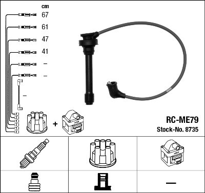 NGK 8735 Číslo výrobce: RC-ME79. EAN: 87295087350.