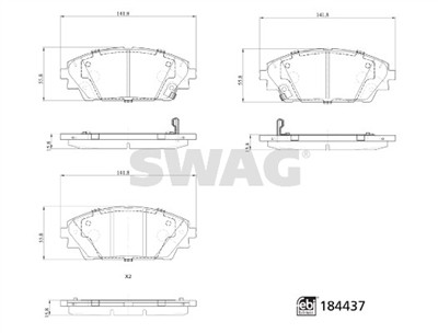 SWAG 33 10 9371 Číslo výrobce: 26490.
