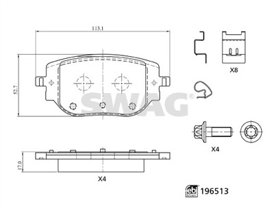 SWAG 33 11 2200 Číslo výrobce: 20625.