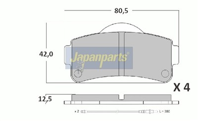 JAPANPARTS PA-MC01 EAN: 8052553688275.