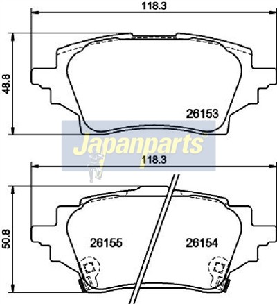 JAPANPARTS PP-263AF EAN: 8052553635118.