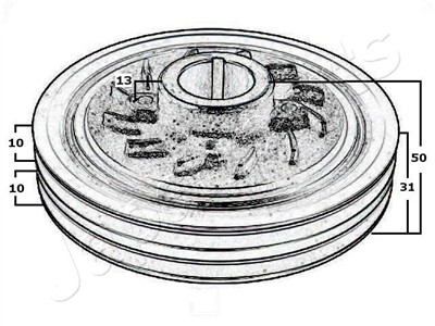 JAPANPARTS PU-500 EAN: 8033001667899.