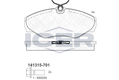 ICER 141315-701 Číslo výrobce: 23098. EAN: 8424073081940.