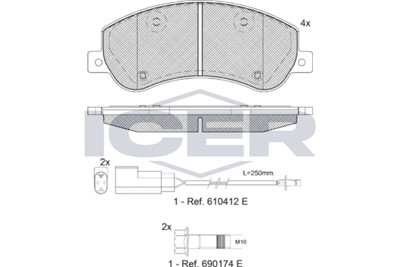 ICER 141793 Číslo výrobce: 22262. EAN: 8424073095794.