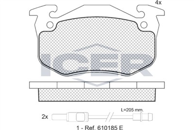 ICER 180723 Číslo výrobce: 20634. EAN: 8424073009852.