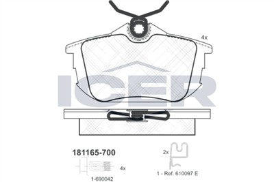 ICER 181165-700 Číslo výrobce: 21860. EAN: 8424073081087.