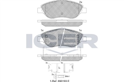 ICER 181445-208 Číslo výrobce: 22476. EAN: 8424073163769.