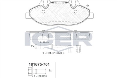 ICER 181675-701 Číslo výrobce: 24007. EAN: 8424073092571.