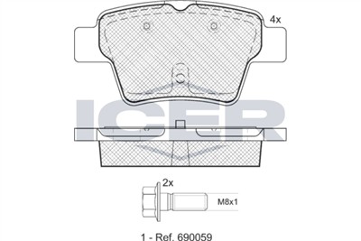 ICER 181729-701 Číslo výrobce: 24150. EAN: 8424073093738.