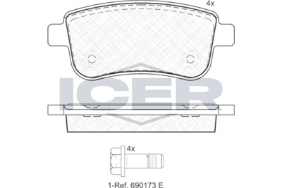 ICER 181904 Číslo výrobce: 22104. EAN: 8424073098238.