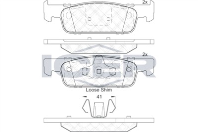ICER 182115 Číslo výrobce: 22521. EAN: 8424073106186.