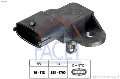 FACET 10.3091 Číslo výrobce: KW 493 091. EAN: 8012510008133.