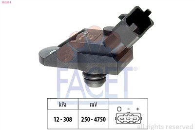 FACET 10.3114 Číslo výrobce: KW 493 114. EAN: 8012510008027.