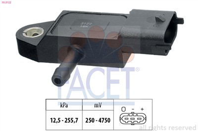 FACET 10.3122 Číslo výrobce: KW 493 122. EAN: 8012510045398.
