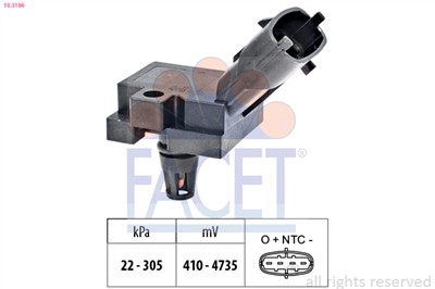 FACET 10.3186 Číslo výrobce: KW 493 186. EAN: 8012510022597.
