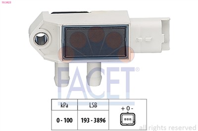 FACET 10.3423 Číslo výrobce: KW 493 423. EAN: 8012510303160.